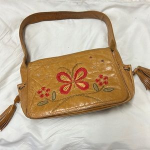 Francesco Biasia embroidered hobo bag